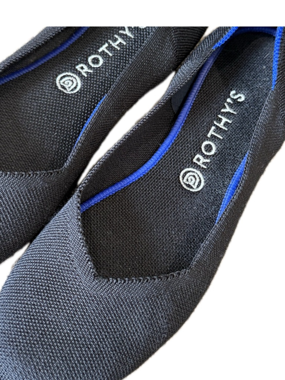 👟🌆 ROTHY’S The Flat Knit Ballet Flats Black | Comfort Shoes | Women’s US 12